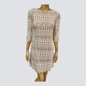 Catherine malandrino lace dress with 3/4 Sleeves